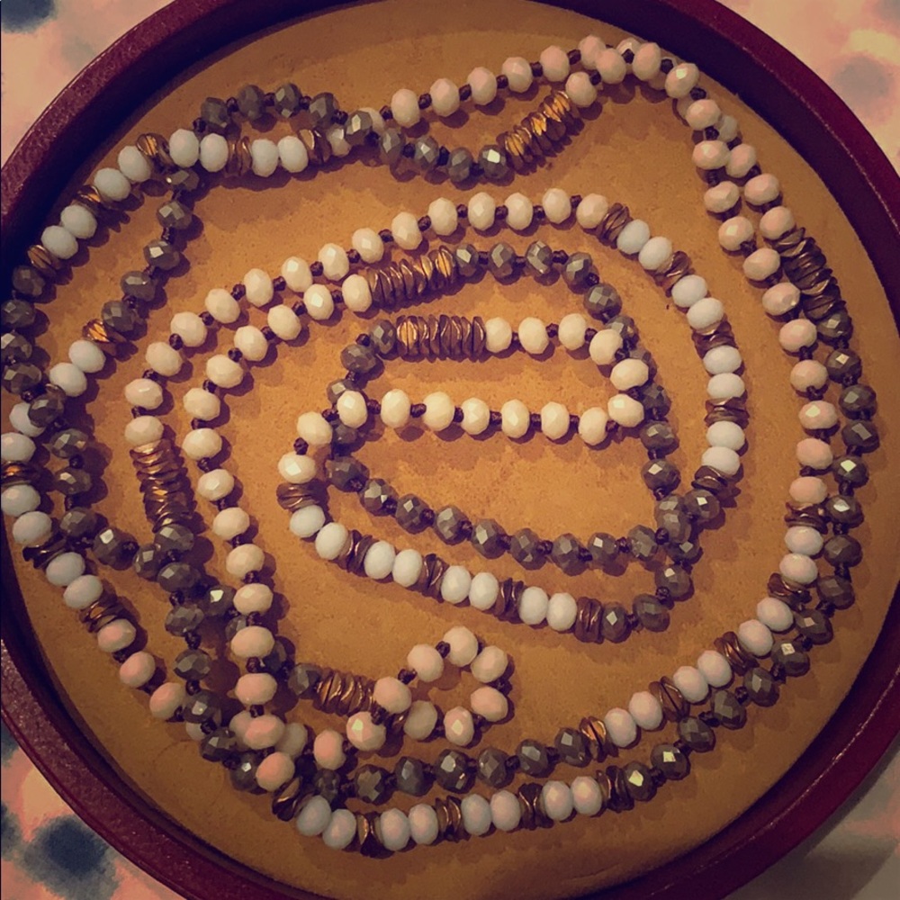 Long double-up necklace